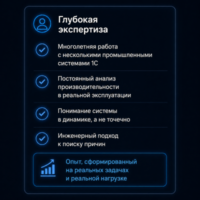 Анализ производительности 1С